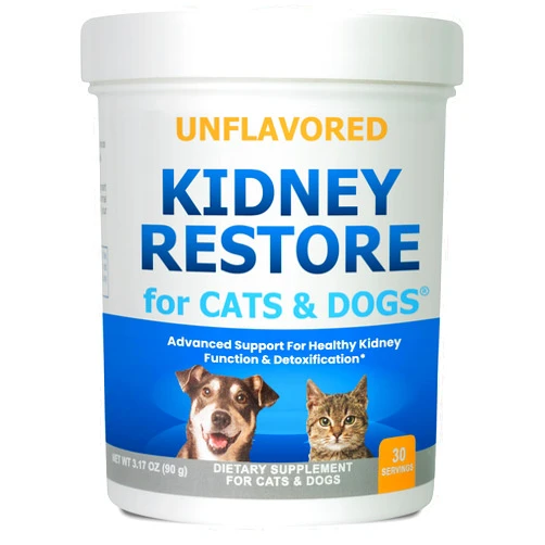 Kidney Restore Cats & Dogs Unflavored for Supporting Normal Kidney Function, Creatinine, Pet Renal Kidney Health Supplement Felines Canines