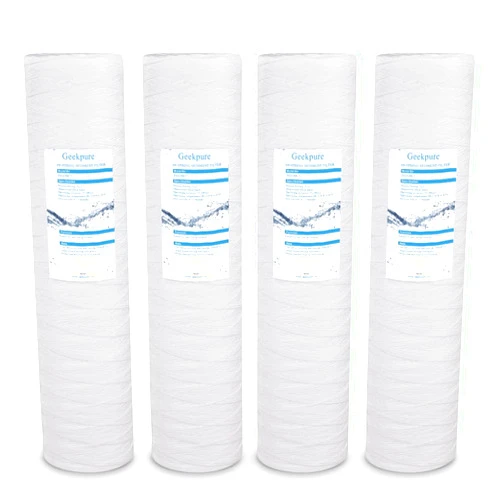 Geekpure Whole House String Wound PP Sediment Replacement Filter Cartridge-4.5