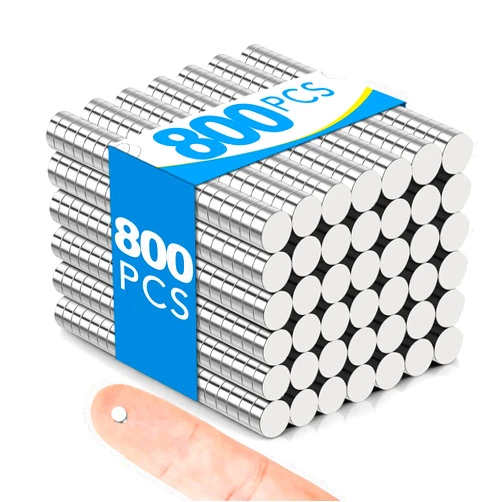 BEST CHOICE MAGNETS Small Magnets, 800 Pack Refrigerator Magnets 3x3mm Rare Earth Magnets Neodymium Magnets for Crafts, Whiteboard, Kitchen Cabinet