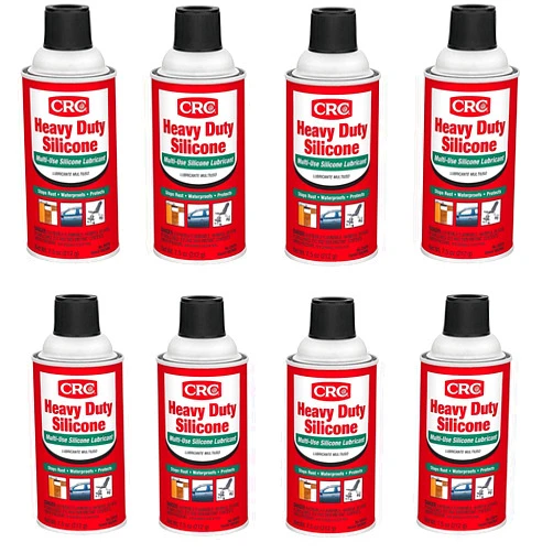 CRC 05074 Heavy Duty Silicone Multi-Use Lubricant - 7.5 Wt Oz. (8 pack)