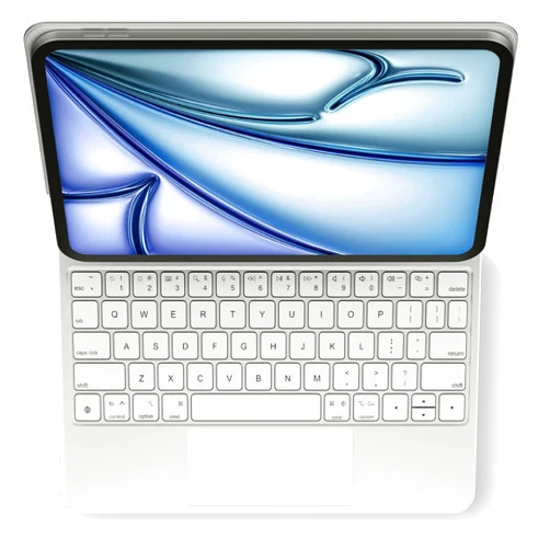 Edaiser Wireless Magic Keyboard Case for Apple iPad 10th Generation 2022 10.9-inch A2696 A2777 A2757: Smart Multi-Touch Trackpad, RGB Backlit, Off White