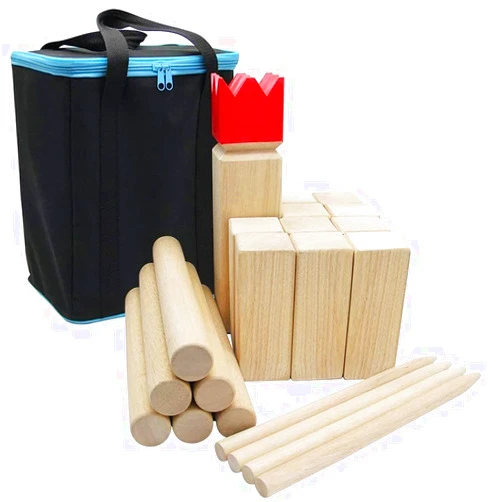 Juegoal Kubb Game Set Backyard Game Set Outdoor Tossing Game Set with Carrying Bag