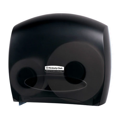 Kimberly-Clark Professional™ Jumbo Roll Toilet Paper Dispenser (09507), with Stub Roll, Black, 16.0