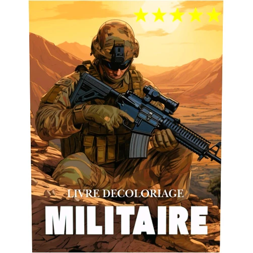 Mira Sanches Livre de Coloriage Militaire: Pour les enfants de 4 à 12 ans, l'armée et les forces armées, les chars, les hélicoptères, les soldats, les armes, la ... avions de chasse, la guerre (French Edition)