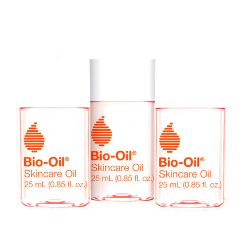 Bio-Oil Skincare Body Oil Serum for Scars and Stretch Marks, Body and Face Moisturizer, Dermatologist Recommended, Non-Comedogenic, Travel Size, For All Skin Types, Vitamin A, E, 0.85 Oz, Pack of 3