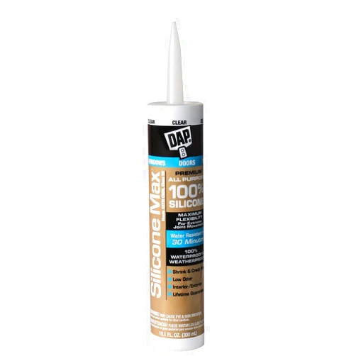 DAP Silicone Max All Purpose Sealant, Clear, 10.1 Oz (7079808791)