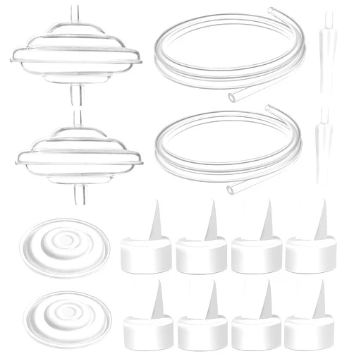 PumpMom-us Pump Parts Compatible with Spectra S1 Spectra S2 Spectra 9 Plus Synergy Duckbill Valve Silicone Membrane Replace Backflow Protector tubing Not Original Spectra Replacement Pump Parts