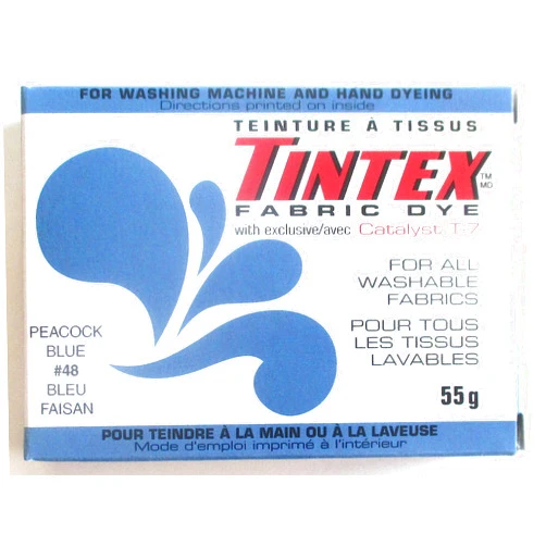TINTEX Brand Peacock Blue Fabric Dye #48