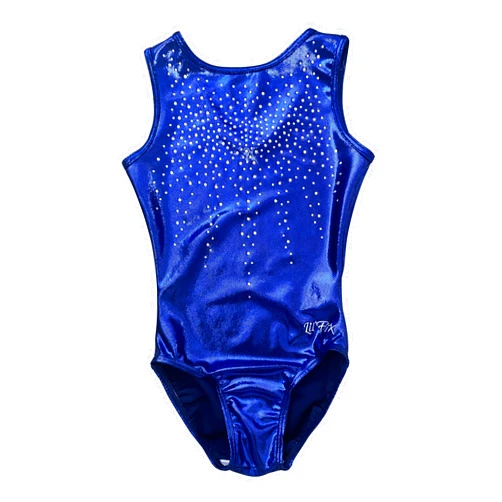 LIL'FOX Gymnastics Leotards for Girls - SHINY FOIL SHIMMER - Dance, Tumbling, Gymnastics Leotard