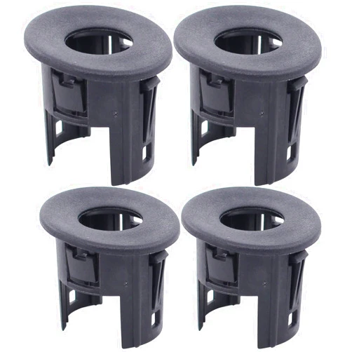 NewYall 4Pcs Black Rear Bumper Parking Aid Assist Sensor Bracket Bezel Housing 25844782 for Silverado Sierra 1500 2500 HD 3500 HD 2007-2014 Avalanche 2007-2013