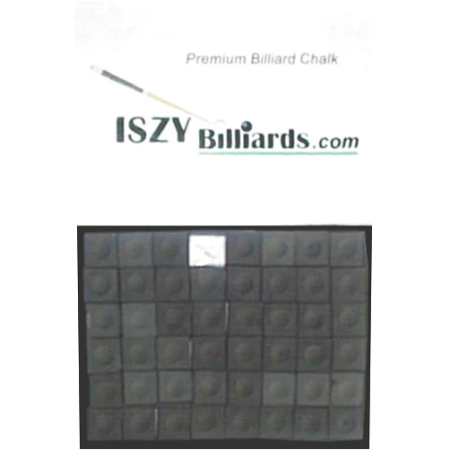 ISZY Billiards Premium Pool and Billiard Cue Chalk - One Dozen Pieces (12-Pack Box)