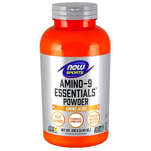 NOW Foods Sports Nutrition, Amino-9 Essentials™ Powder, Enhanced Protein Synthesis, Amino Acids, 330-Grams