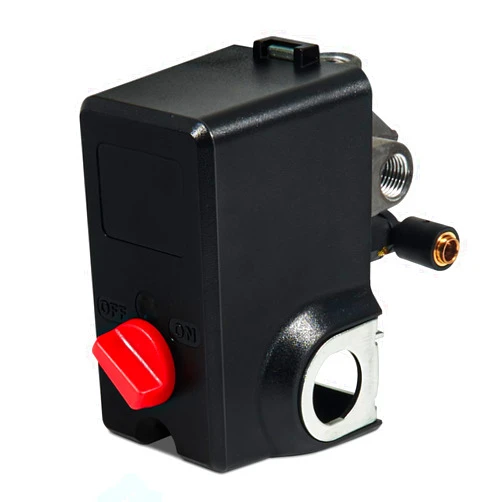 AUTOBABA Pressure Switch Compatible with Condor MDR 11/11 EA 26 AMPS 120/240 Volts 120-155 PSI 4 Port with Bleeder 220 Volts 110 Volts