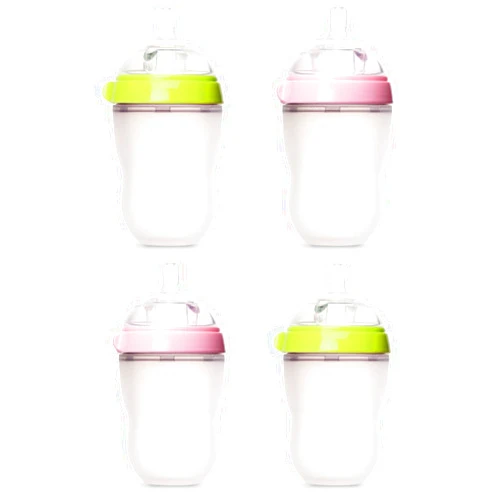 Comotomo Natural Feel 8 oz Baby Bottle - 4 Pack
