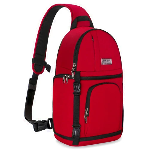 MOSISO Camera Sling Bag, DSLR/SLR/Mirrorless Camera Backpack Case Shockproof Photography Backpack with Tripod Holder & Removable Modular Inserts Compatible with Canon/Nikon/Sony/Fuji