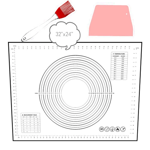 PATIOSIR Silicone Pastry Mat Extra Large, 32