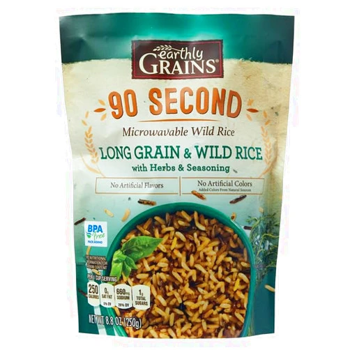 Generic Earthly Grains Ready to Serve Long Grain and Wild Rice - 8.8 oz (249g)