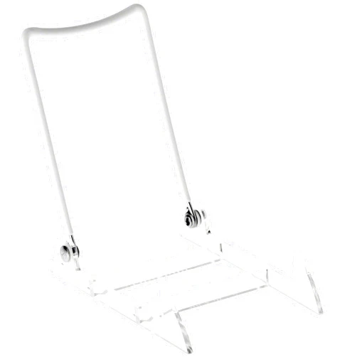 GIBSON HOLDERS 3PL Adjustable White Wire and Clear Acrylic Display Easel, 4