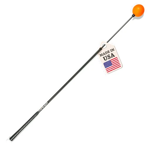 Orange Whip Golf Swing Trainer Aid Patented & Made in USA for Improved Rhythm, Flexibility, Balance, Tempo, and Strength *American Made*