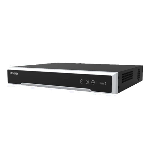 KAFFE HIK 16CH 4K NVR DS-7616NI-Q2/16P 16CH PoE 8MP 4K Network Video Recorder NVR with Built-in PoE Ports for IP PoE Network Cameras H.265 2xSATA Compatible with Hikvision Hik-Connect APP (Not included HDD)