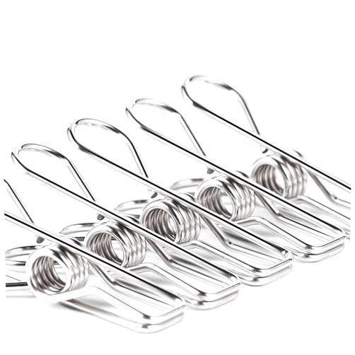 AoHu Heavy Duty Clothes Pins for Hanging Clothes, Stainless Steel Clothespins for Landry, Metal Clothes Clips, Clothes Pegs