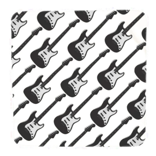 Yuyuy Musical Guitar Bass Baby Blanket Newborn Swaddle Cover Receiving Blanket for Infant Nursery Stroller