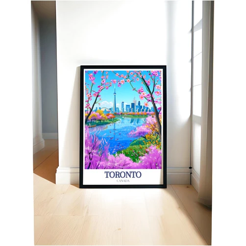 SAMEALST98 Toronto Art - Print CN Tower High Park Poster -Toronto Wall Canvas
