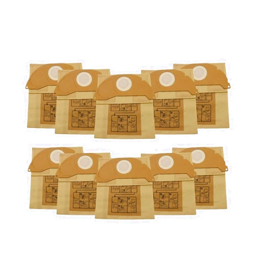 TIMCCO Robot Vacuum.parts.Accessories. 10 Vacuum Cleaner Bags Replacement Compatible For Karcher A2000 2003 2004 2014 2024 2054 2064 2074 S2500 WD2200 2210 2240 .Accessories.Parts.Kit