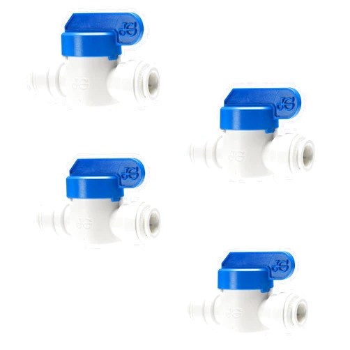 John Guest - Four Pack - Straight Shut-Off Ball Valve - PPSV040808WP, 1/4