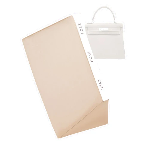 ZYZii Purse Pillow for Kelly Pochette/Mini2/20/25/28/32/35/40,Memory Foam Shaper Insert,Silky Bag Pillow for Luxury Handbag Tote(Kelly Mini 2,Champagne)