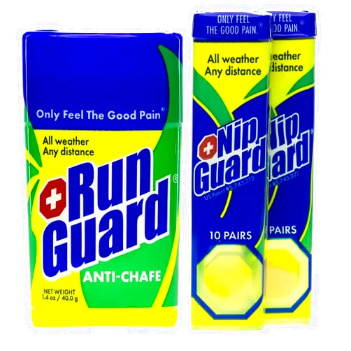 NipGuards Ultimate Run Guard Bundle with Anti Chafe Stick 1.4 oz and 20 Pairs Nip Guards for Athletes