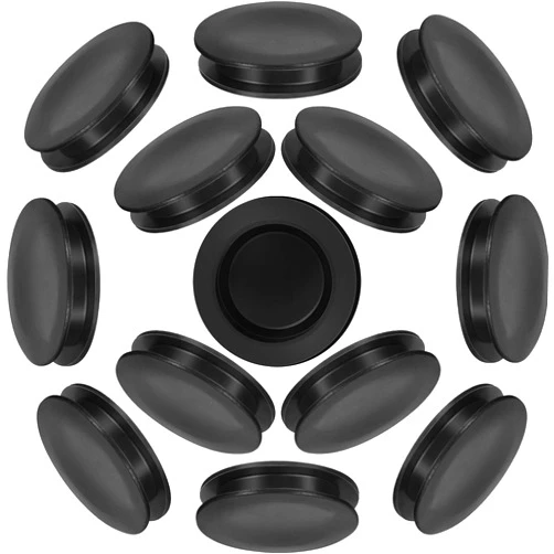 Boao 20 Pieces Piggy Bank Stopper Replacement Piggy Bank Plugs Bulk Rubber Saving Box Stopper(1 Size,Black)