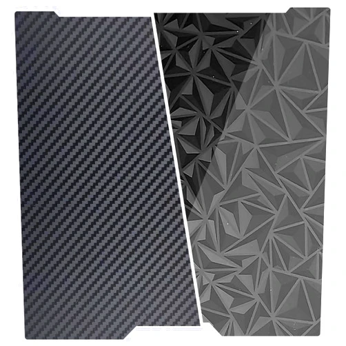 Shion.Kwoo 3D Printer H2C Build Plate Double Sided PEO PET Sheet, 335x346.5mm Heat Bed Flexible Removable Spring Steel Heated 3D Printing Bed Platform Mat for Bambu Lab H2C