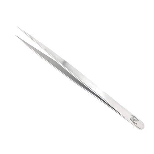 Scientific Labwares High Precision Stainless Steel Lab Tweezers/Forceps with Straight Slender Fine Point