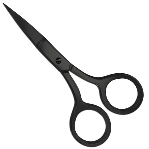 Utopia Care Eyebrow Scissors, Professional Stainless Steel Small Shears for Men and Women, Nose Hair Scissors for Grooming Mustache, Beard, Eyelashes, Ear Hair Trimming, Black