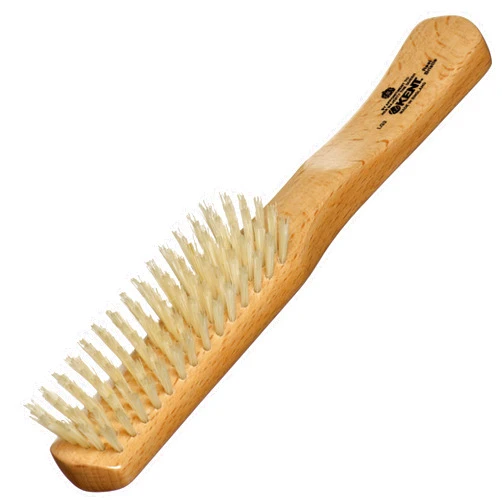 Kent LG3 Finest Hair Brushes for Women - Natural Beechwood and Boar Bristle Narrow Hairbrush for Fine or Medium Thickness Hair All Lengths - Dry Brush for Styling, Straightening, and Stimulating Oils