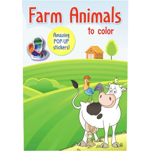 Isadora Smunket Smunket Farm Animals to color: Amazing Pop-up Stickers