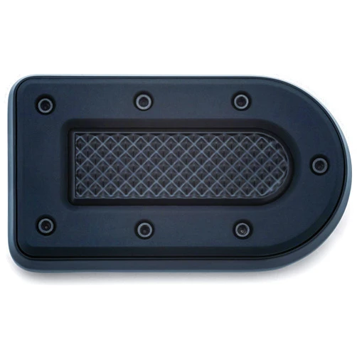 Kuryakyn 7040 Motorcycle Foot Control: Heavy Industry Brake Pedal Pad for 1980-2019 Harley-Davidson FL Motorcycles, Satin Black