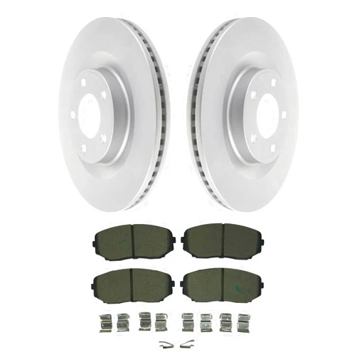 Tectonic Front Ceramic Disc Brake Pads and Rotors Kit | Brake Kit Compatible with 2007-2014 Ford Edge, 2007-2015 Lincoln MKX