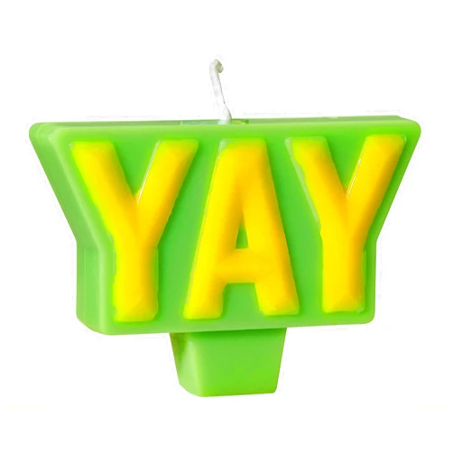 Papyrus Birthday Candle Topper, Yay (1-Count)