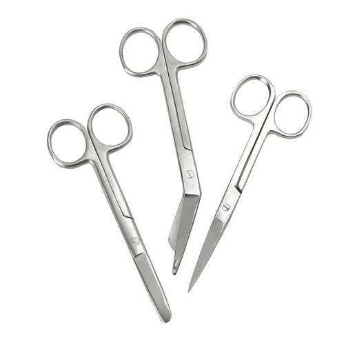 Safety First Aid Q2319PK3 Assorted Stainless Steel Nursing/Lister Scissors (pack of 3)