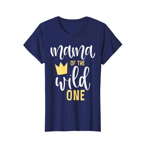 Wild One Birthday Family Thing Tee Mama of The Wild One 1st Birthday Matching First Thing Mommy T-Shirt