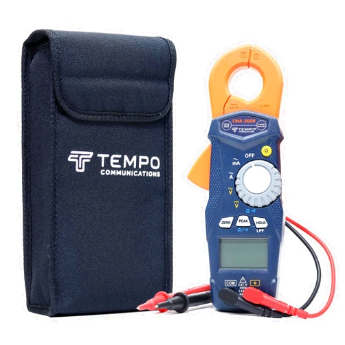 TEMPO CMA-360B True RMS Pro Milliamp Clamp Meter AC/DC Current - Measure Voltage, Resistance, Current - 2-Wire Irrigation, Electrician Amp Meter Clamp AC/DC (Professional Grade)