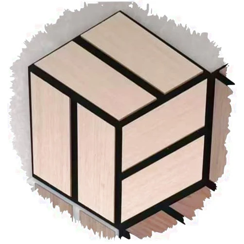 Urban Decor MagicWood Hexagon acoustic wall panels H010 Light Oak