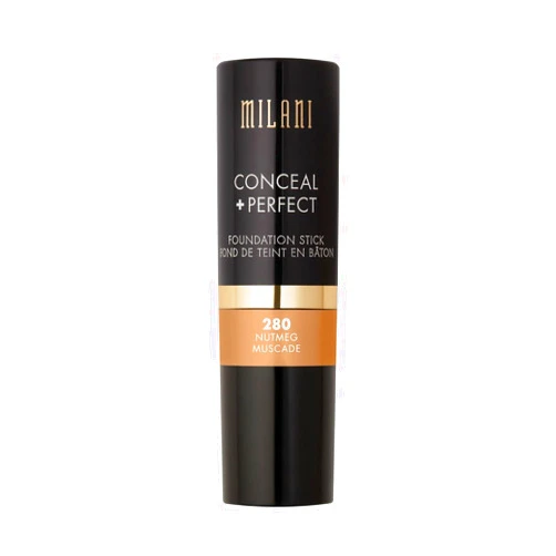 Milani Conceal + Perfect Foundation Stick - Nutmeg (0.46 Ounce) Vegan, Cruelty-Free Cream Foundation - Cover Under-Eye Circles, Blemishes & Skin Discoloration for a Flawless Finish