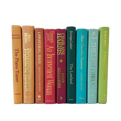 Covogoods Real Books by Color in Custom Curated Sets for Office or Home Decor (7 Books, Custom 01)