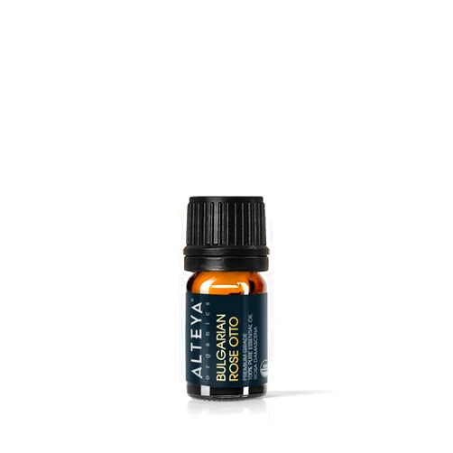 Alteya Organics Rose Essential Oil, Pure Certified Organic Bulgarian Rose Otto, 4.3mL