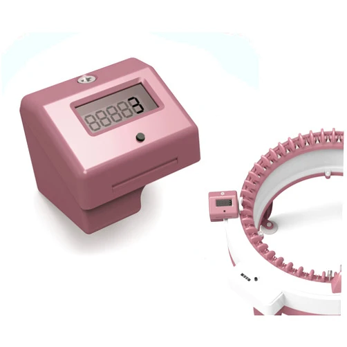 AIDILER Knitting Machine Counter, Circular Knitting Machine Counter, Suitable for Sentro 32.40.48 Needle Row Counter（Pink）