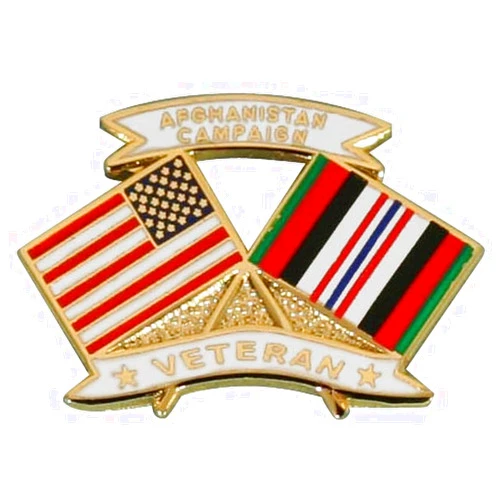 Mitchell Proffitt Afghanistan Campaign Vet Flag Lapel Pin