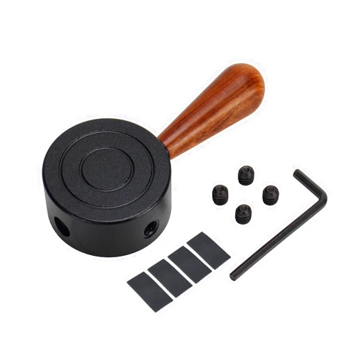 DIBTSA Steam Lever Replacement Compatible with Breville Barista Express, Infuser, Barista Pro, BES870, BES878, Aluminum and Wood, Black (Black)